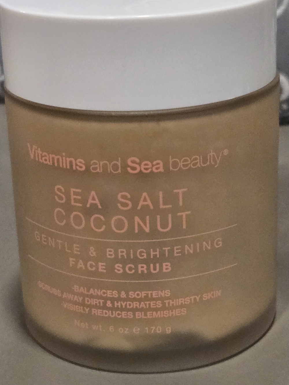 Vitamins and Sea Beauty Sea Salt Coconut Gentle & Brightening Face Scrub